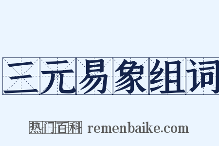 三元易象组词是什么意思的图片